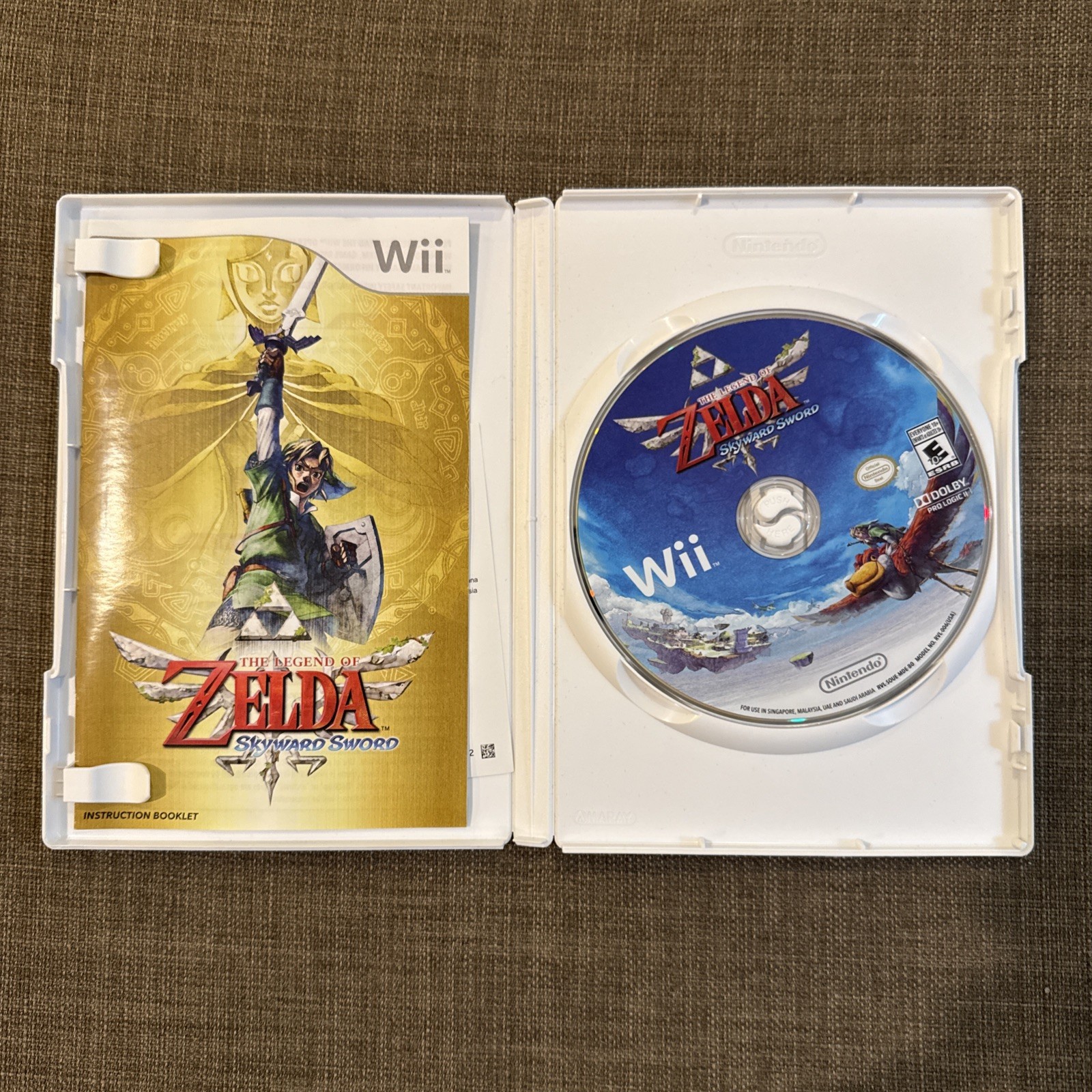 The Legend of Zelda Skyward Sword (Nintendo Wii 2011) UAE/SA/Singapore/Malaysia
