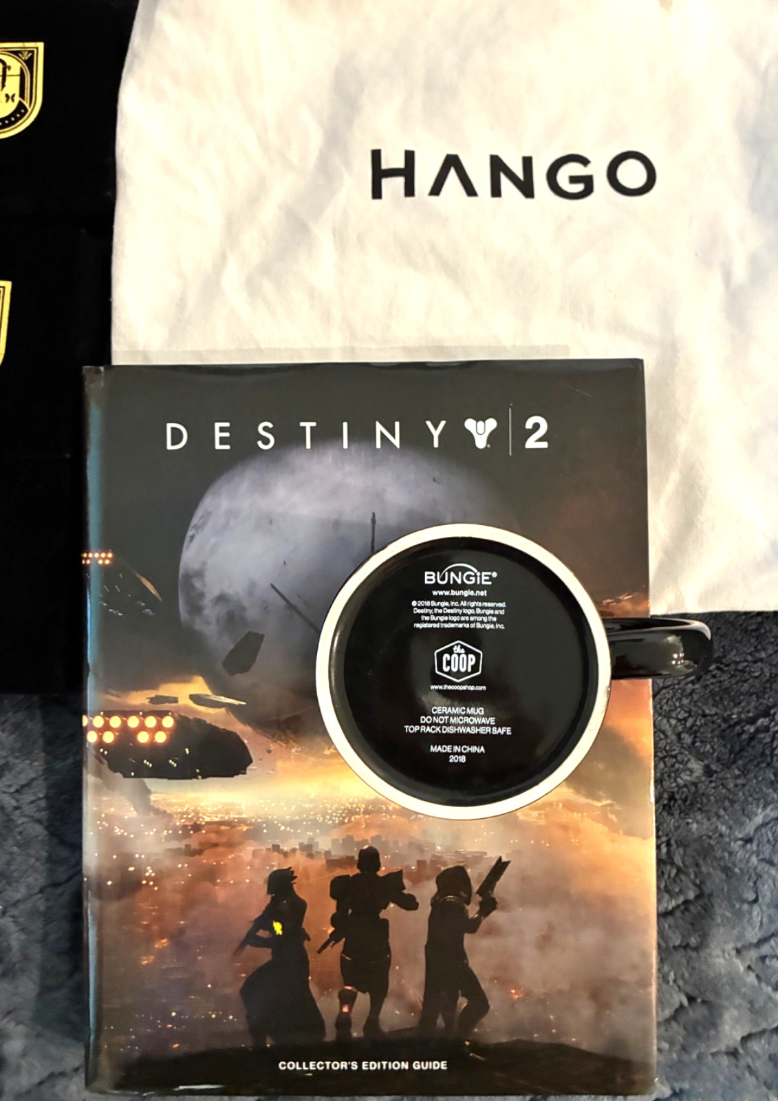 Destiny 2 Video Game Official Collectors Book, Mug, 4 Pin Boxes ONLY, Lunch Bag