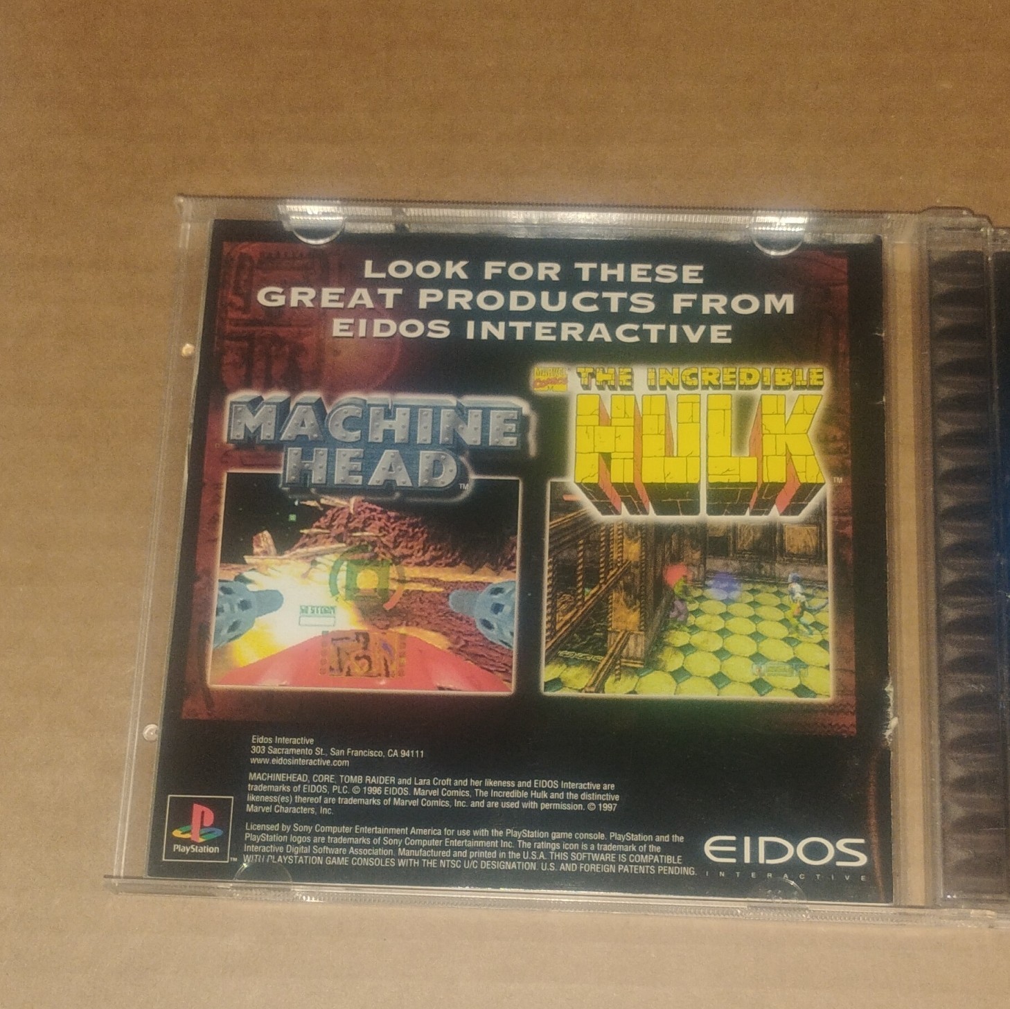 Eidos Interactive Tomb Raider Sony PlayStation 1 Action Adventure Manual Includ…