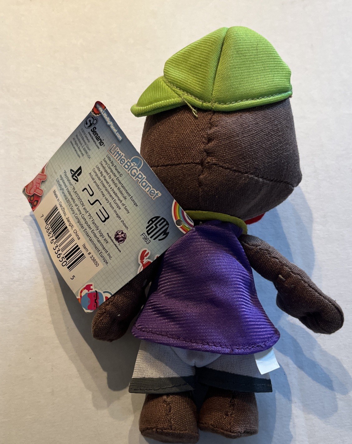 NWT 2010 Little Big Planet Sony PlayStation Twosack Sackboy Rapper Plush Doll