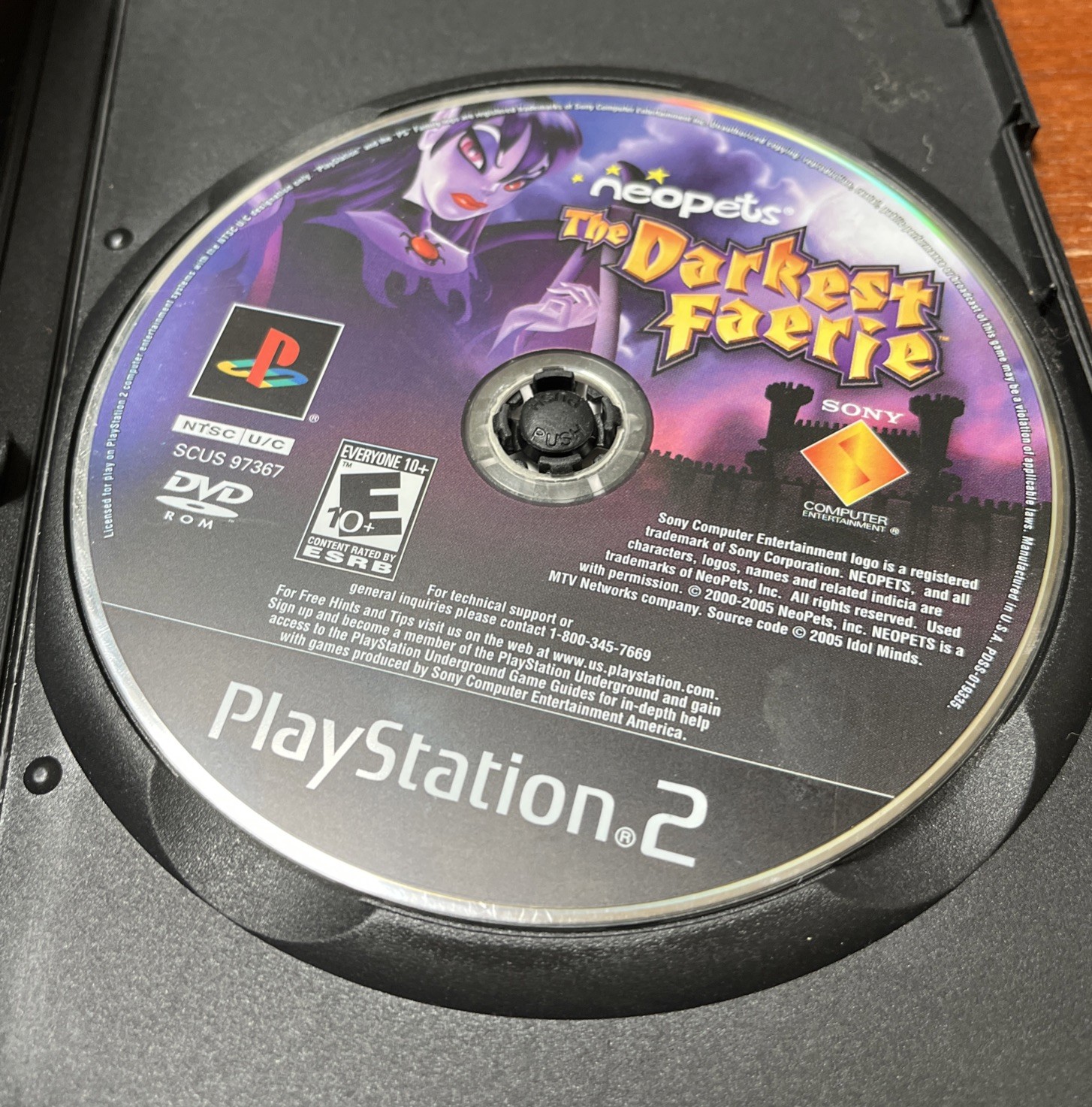 Neopets The Darkest Faerie Sony PlayStation 2 PS2 Disc Only (2005)