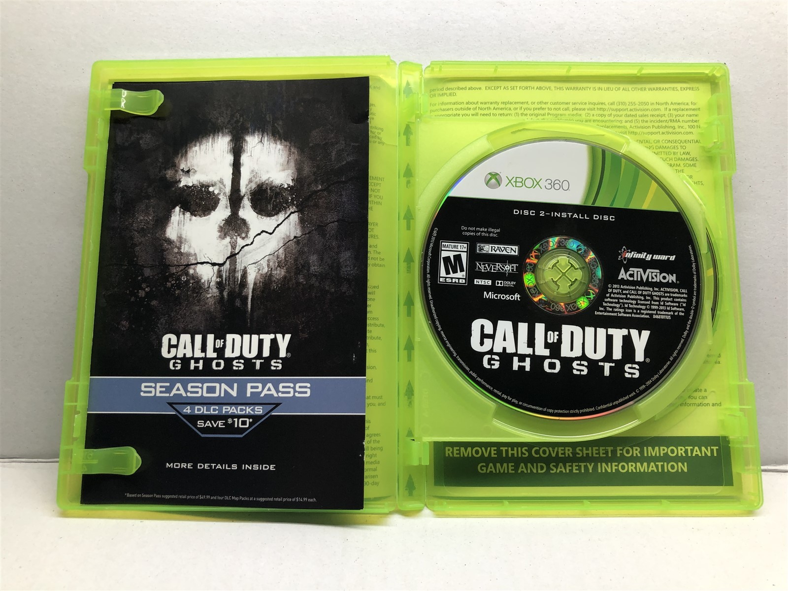 Call of Duty: Ghosts (Xbox 360, 2013) Complete w/ Manual – Tested Working