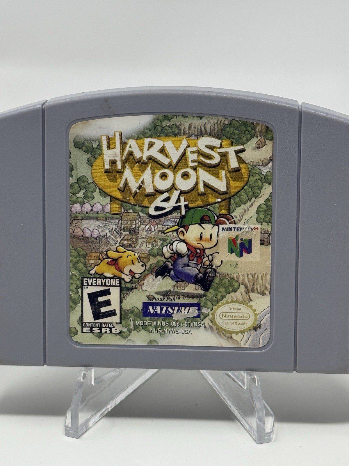 Harvest Moon N64 Nintendo 64 Authentic Game Cart Cleaned Tested Retro Fun Kids