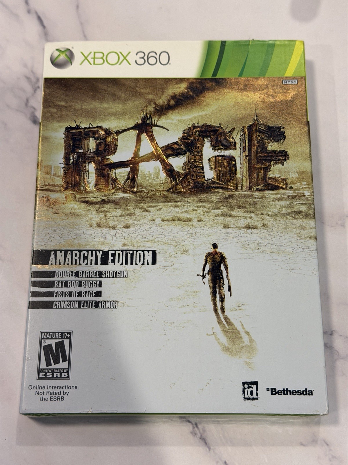 Rage Anarchy Edition SLIPCOVER First Print Xbox 360 NEW & FACTORY SEALED