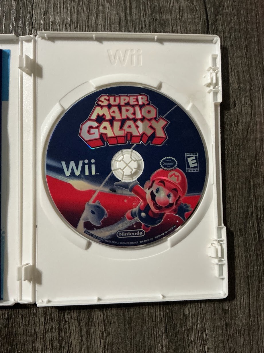 Super Mario Galaxy (Nintendo Wii, 2007) CIB Compete In Box Tested & Working!