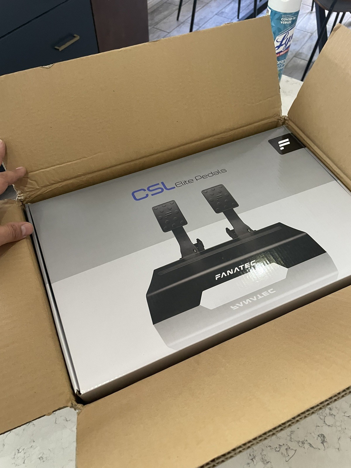 Fanatec CSL Elite Pedals w/Original Box for Safe Shipping. Excellent Condition!