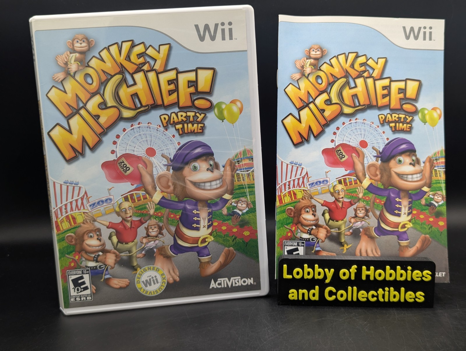 Monkey Mischief Party Time ( Nintendo Wii ) CIB – Near Mint Disc-Tested-Pristine
