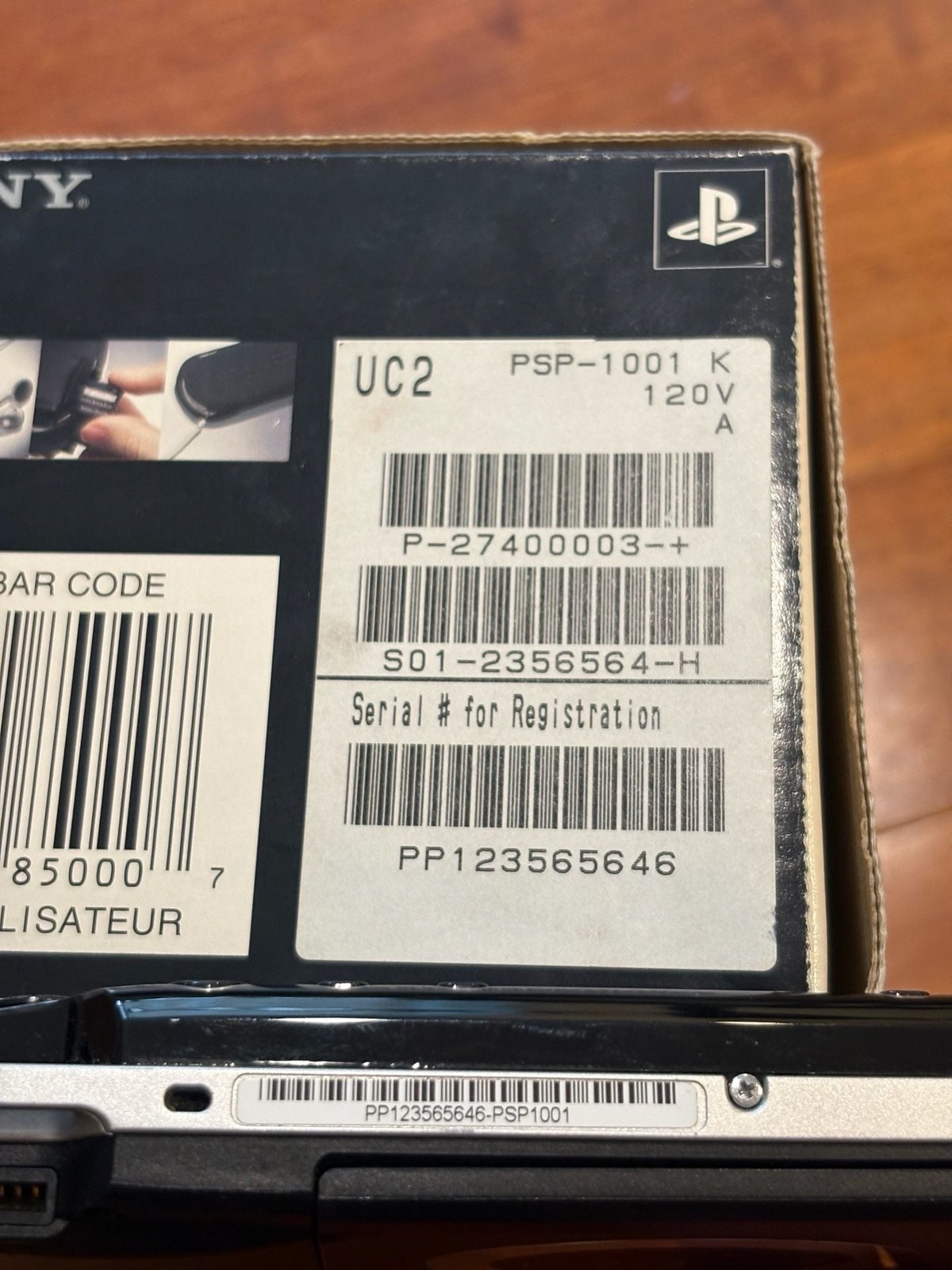 Sony PSP 1000 Value Pack CIB Matching Serial OEM Charger Tested Read PSP-1001