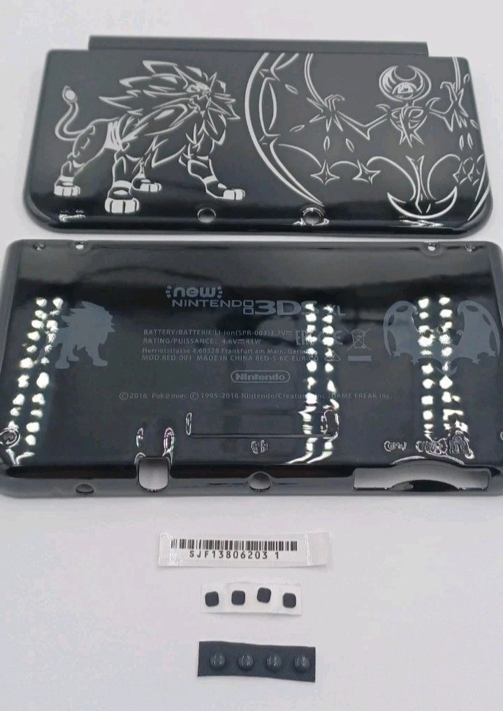 New Nintendo 3ds Xl LL Replacement Shells Make your Combination+ Rubbers +Label