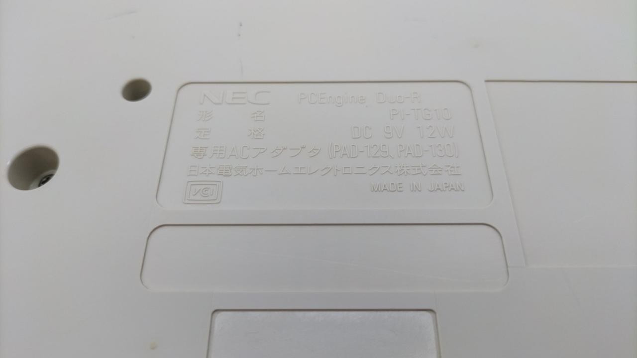 NEC PC Engine DUO-R PI-TG10 PCE Console Tested