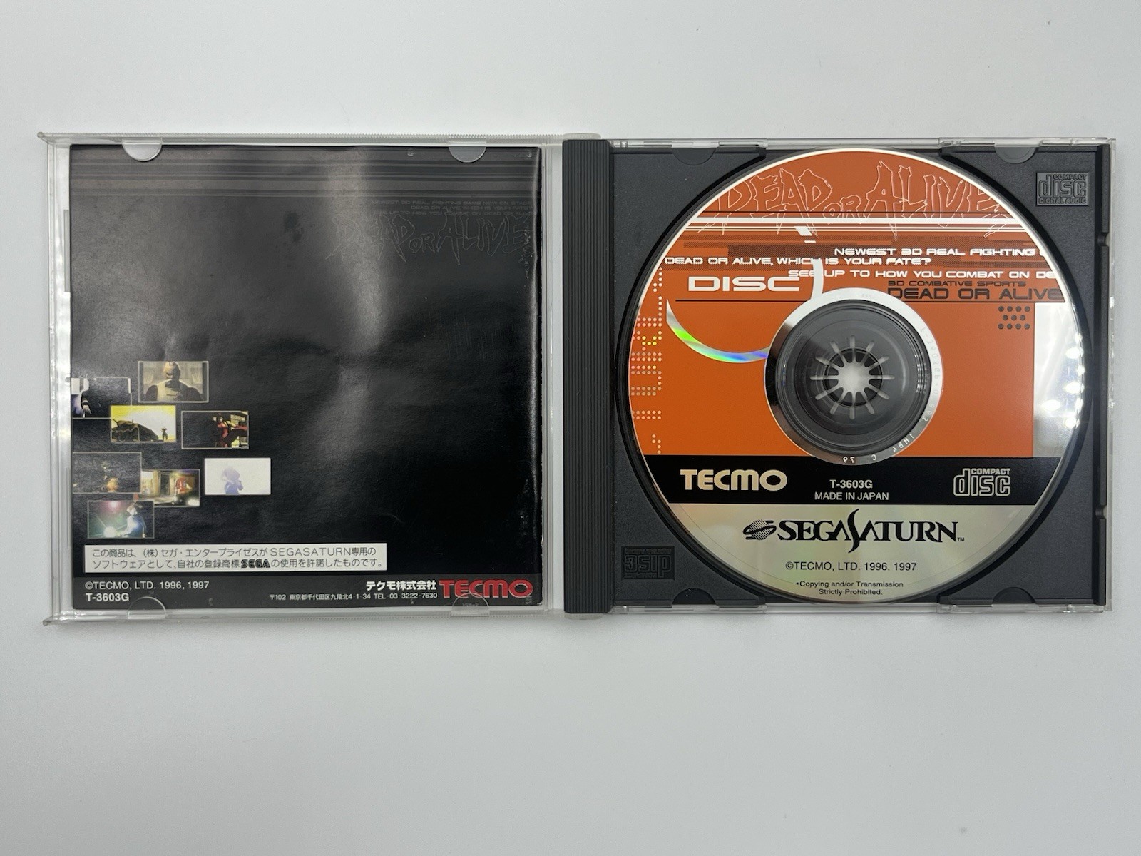 SEGA SATURN Dead or Alive Standard Edition Japanese version boxed T-3603G