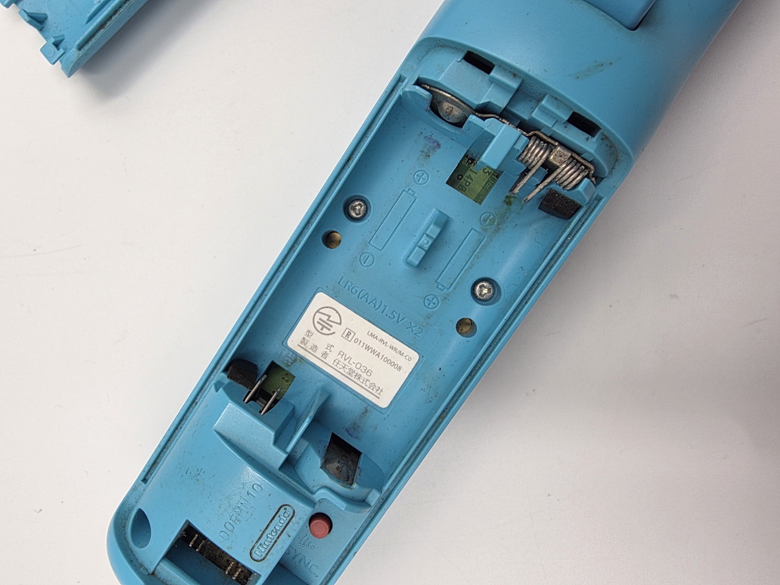 Nintendo Wii Remote Blue Color WiiMote Official Controller Wii U