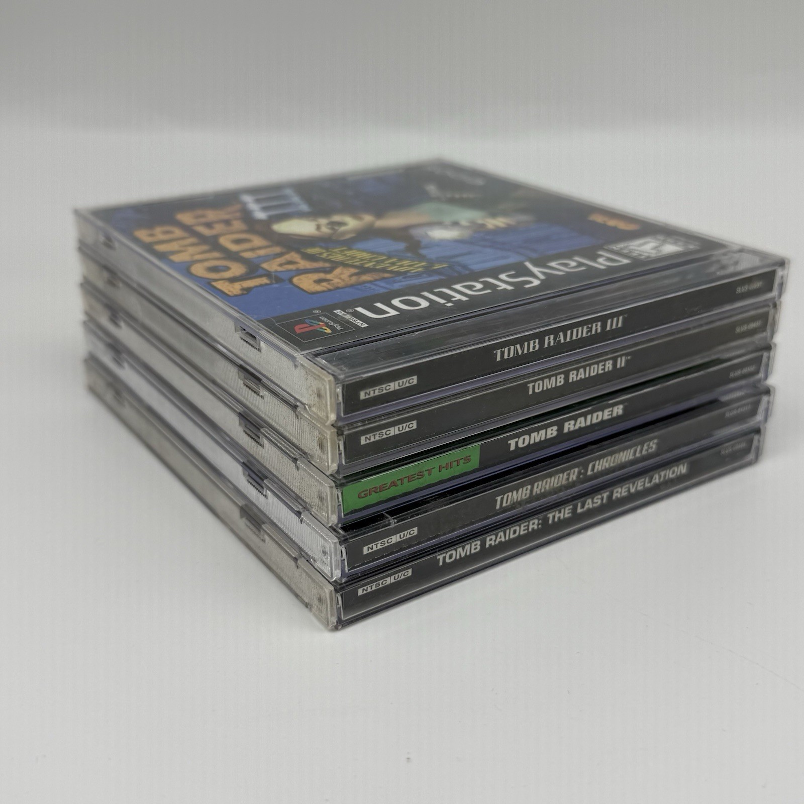 Tomb Raider 1-5 Sony PlayStation PS1: 5 Game Lot CIB Complete w/Reg Cards Tested