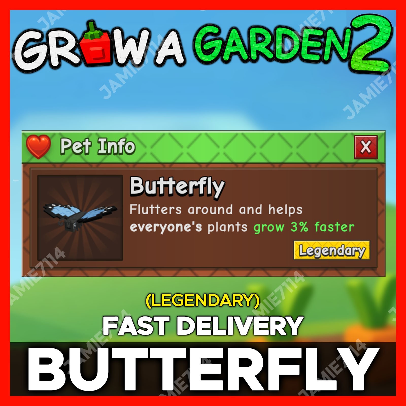 🪴Grow a Garden 2 | Butterfly | GAG2 Fast & Easy