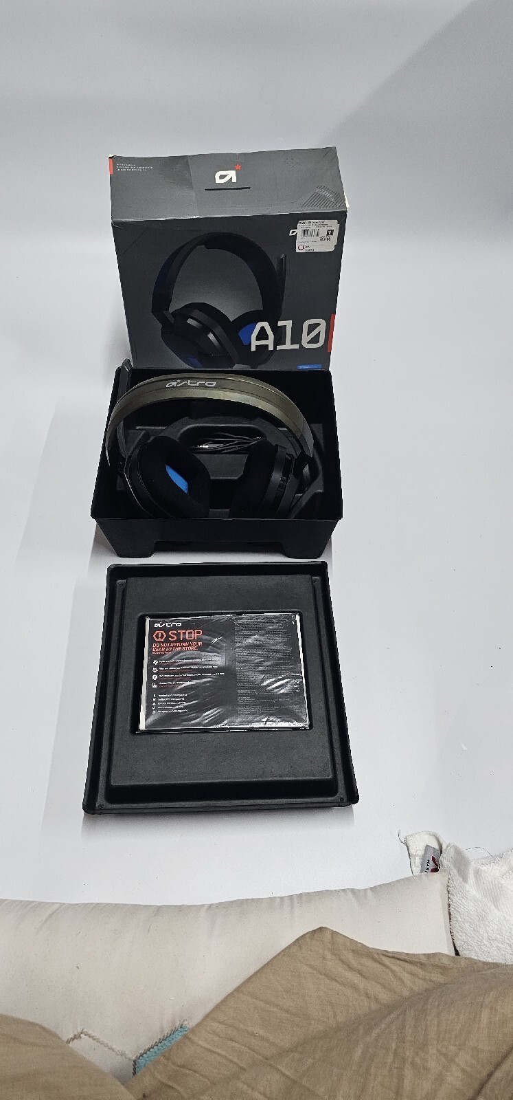 Logitech Astro A10 Wired Stereo Gaming Headset – Blue/black – For PS4