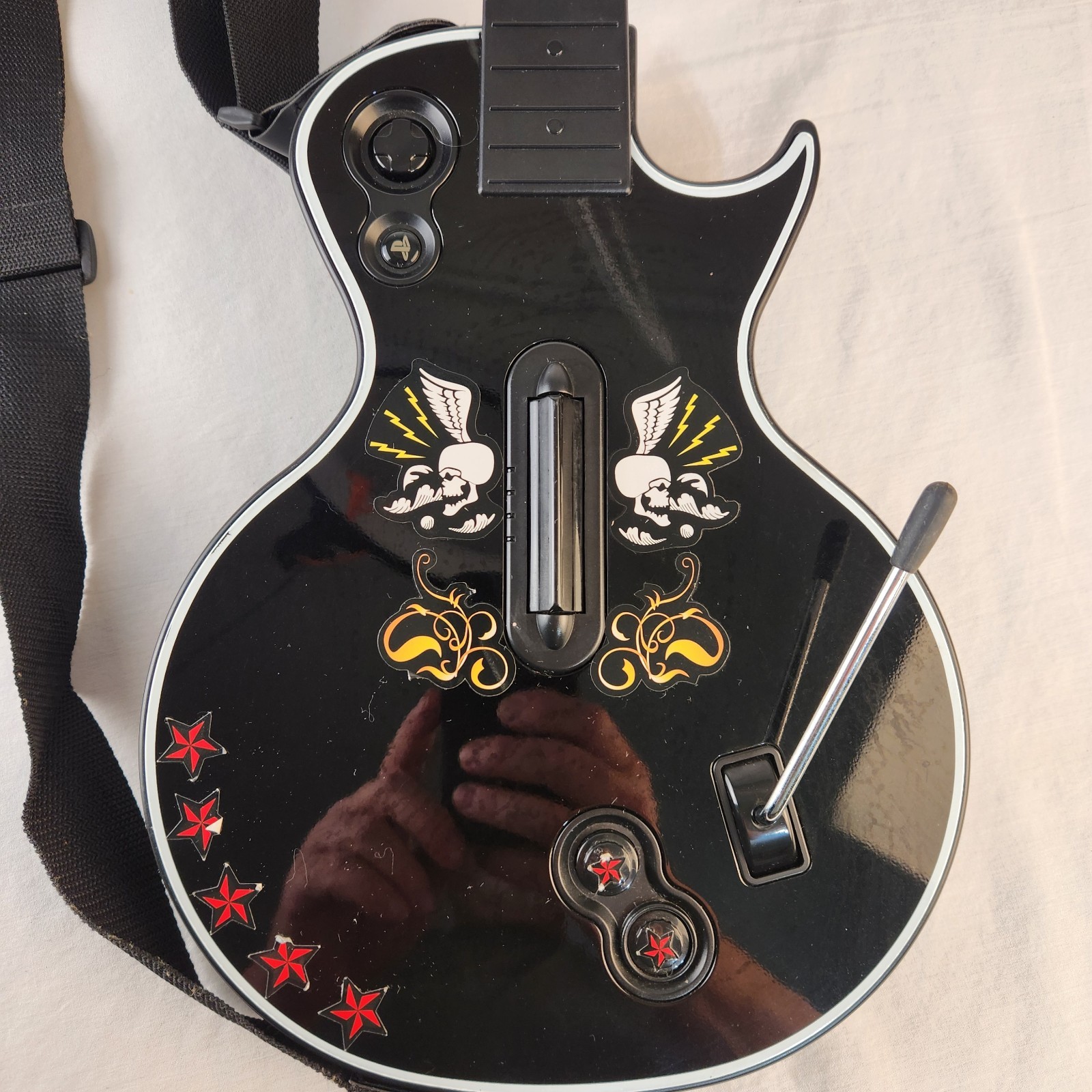 PS3 Guitar Hero Controller Les Paul Red Octane Playstation 3 95121.805 Untested