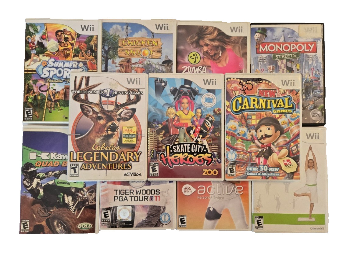 Untested Nintendo Wii & Gamecube accessory lot – controllers, memory cards, etc