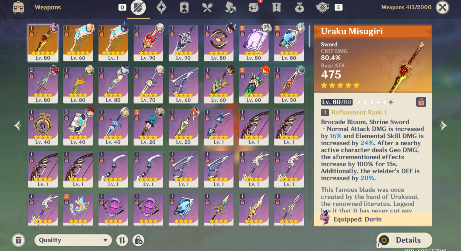 Genshin Impact AR 56 America – Mavuika – Arlecchino C1 – Columbina – Furina