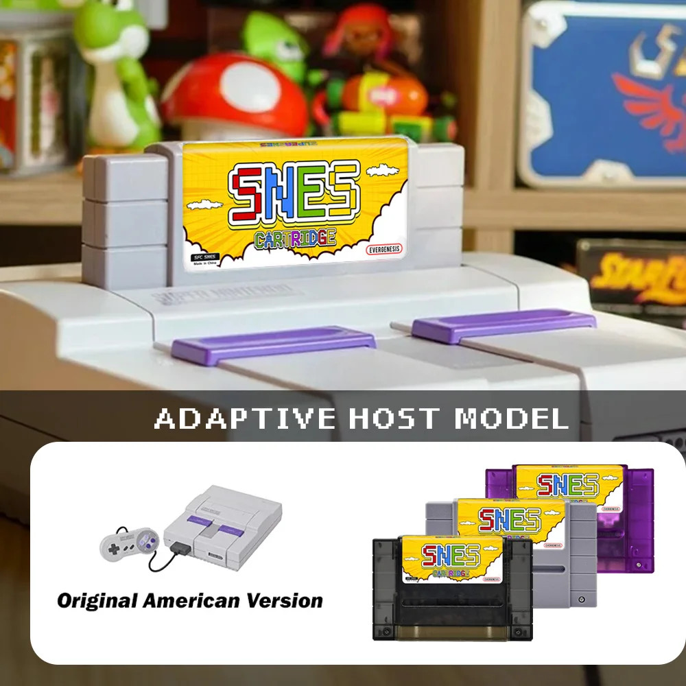 2026 V12 3000-in-1 SNES Game Card with 8GB TF Card for Super Famicom