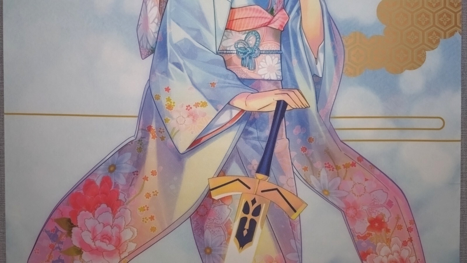 [Tapestry Wall scroll] Saber Fate/stay night Unlimited Blade Works B1 size Japan