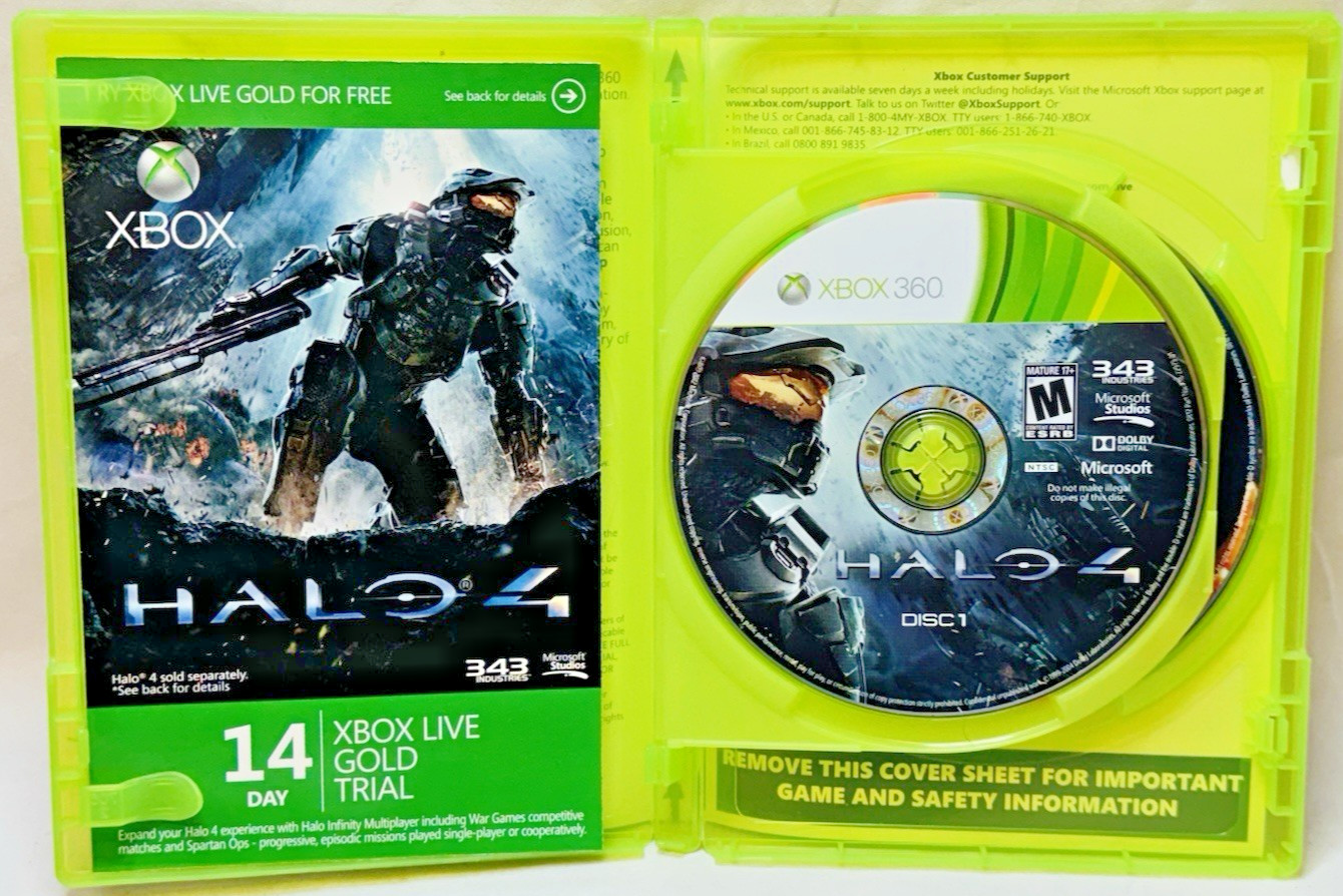 Halo 4 Xbox 360 Video Game Microsoft Studios 343 Industries