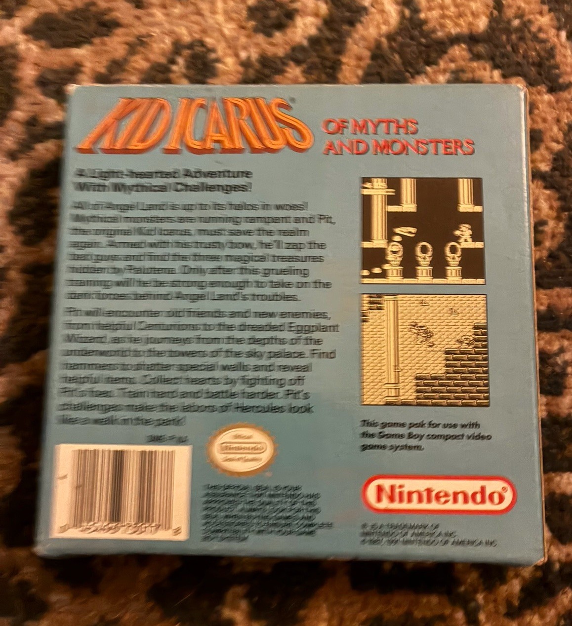 Kid Icarus Game Boy CIB+ Complete In Box Very Good W/ Posters Inserts Authentic