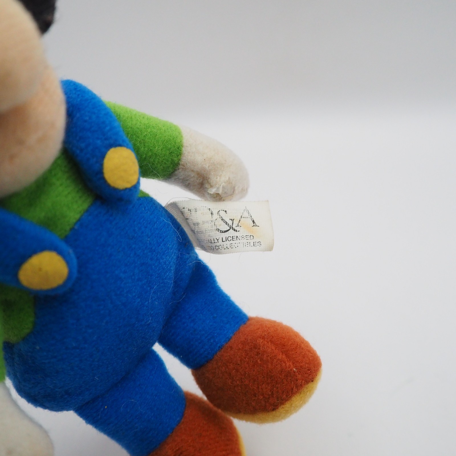 JK56 JUNK Super Mario Bros Luigi Nintendo BD&A mascot beanie Plush 5″ Toy Doll