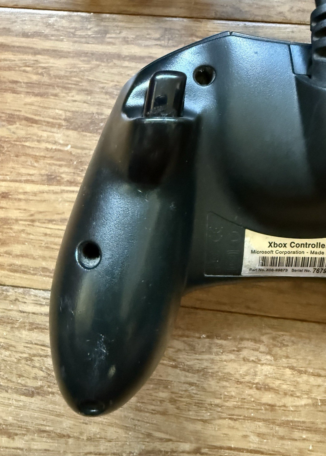 Microsoft Xbox Controller S OEM Black X08-69873 • Tested • No Breakaway Cable