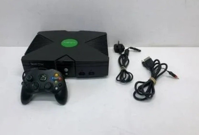 Microsoft Xbox Black Home Console with Controller, Cables, Internet Browsing