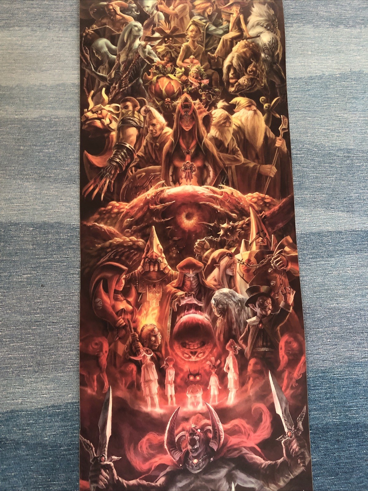 The Legend of Zelda Twilight Princess Promo Art Poster Laminate 5 Ft X 11” Rare