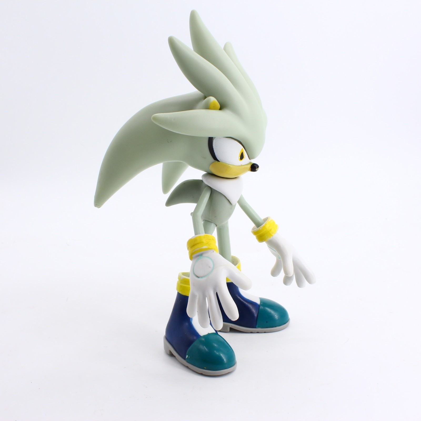 Jazwares Sonic the Hedgehog Silver 7” Super Poser Variant Figure – 2-Piece Head