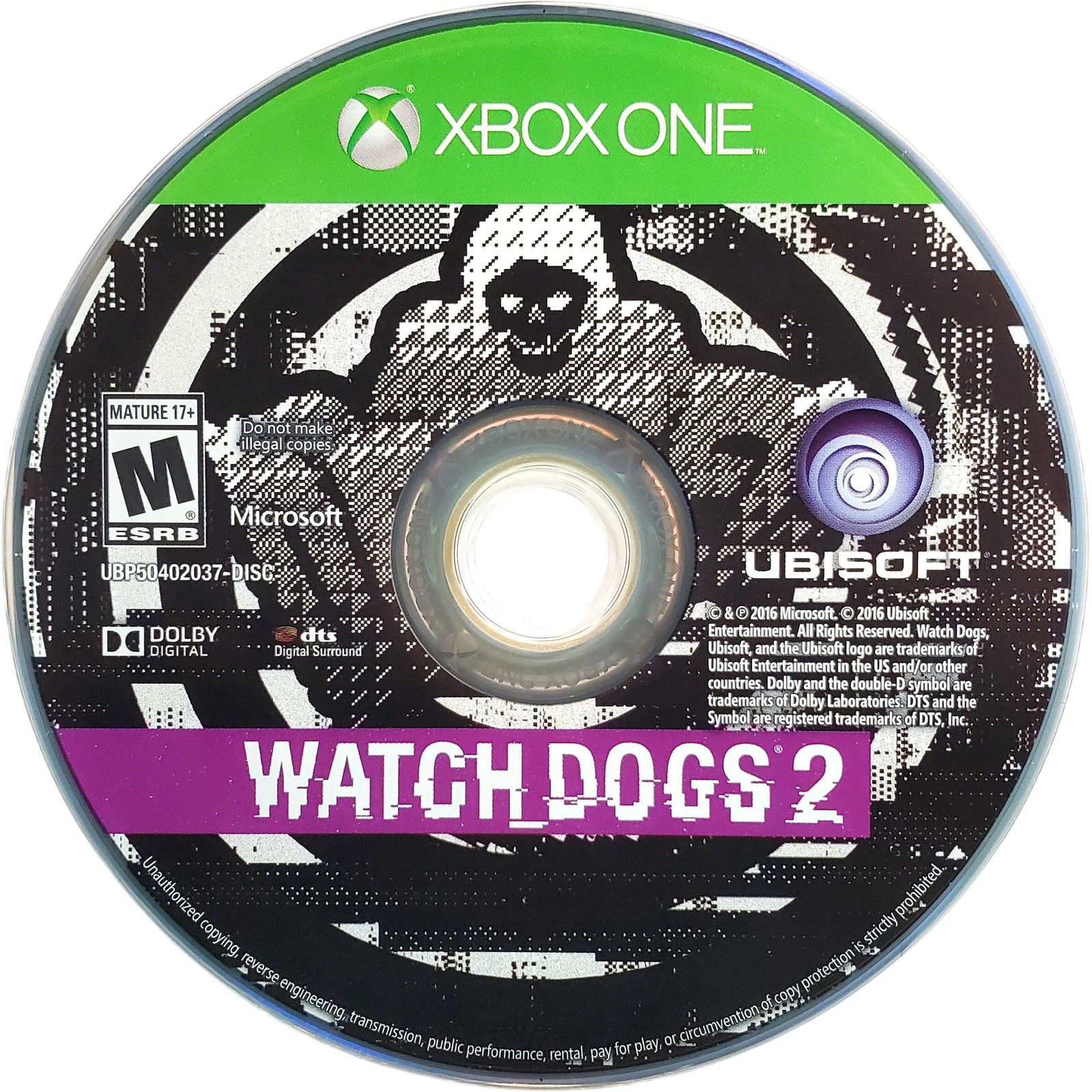 Watch Dogs 2 – Microsoft Xbox One Pristine Tested Authentic 1Y Guarantee