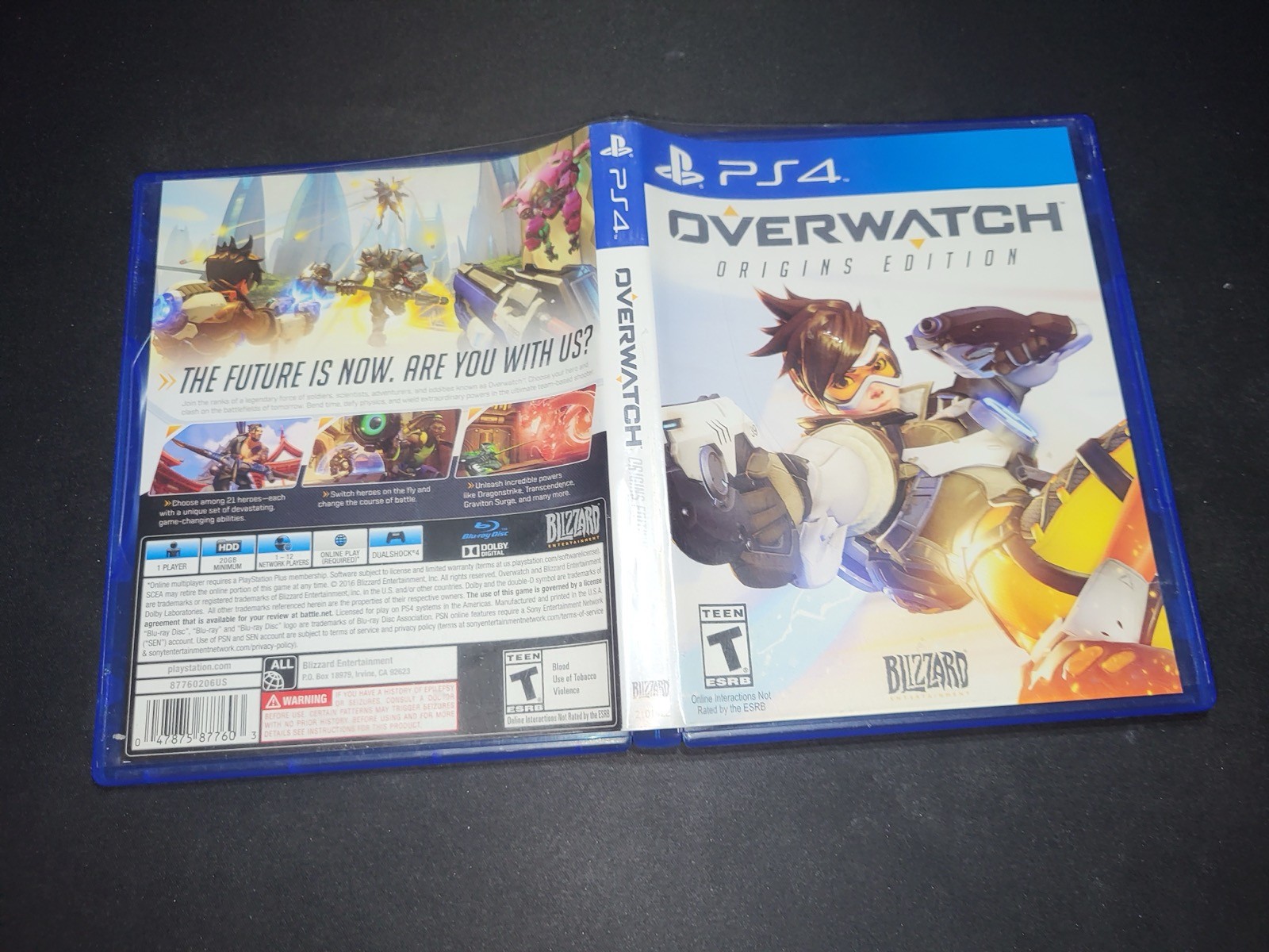 Overwatch Origins Edition Sony Playstation 4 PS4 MINT cond+Widowmaker Skin DLC!