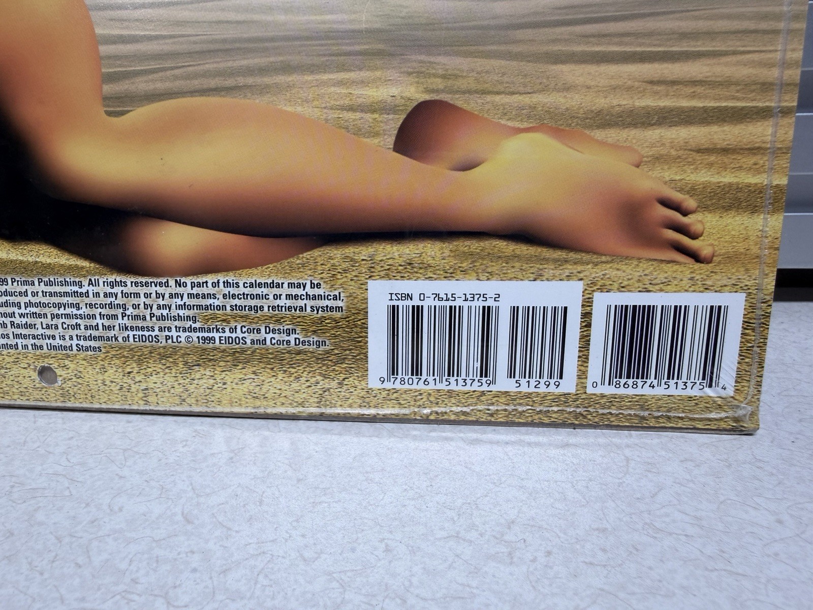NEW SEALED Prima The Official – TOMB RAIDER THE LAST REVELATION – 2000 Calendar