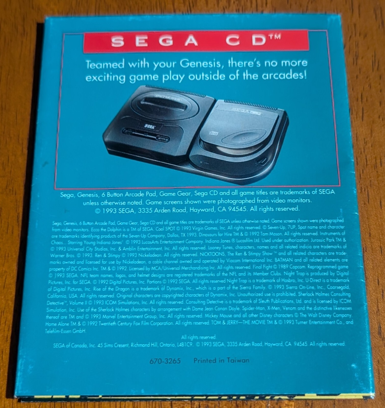 Sega Welcome To The Next Level, Jurassic Park Poster Fold Out Insert *ONLY*