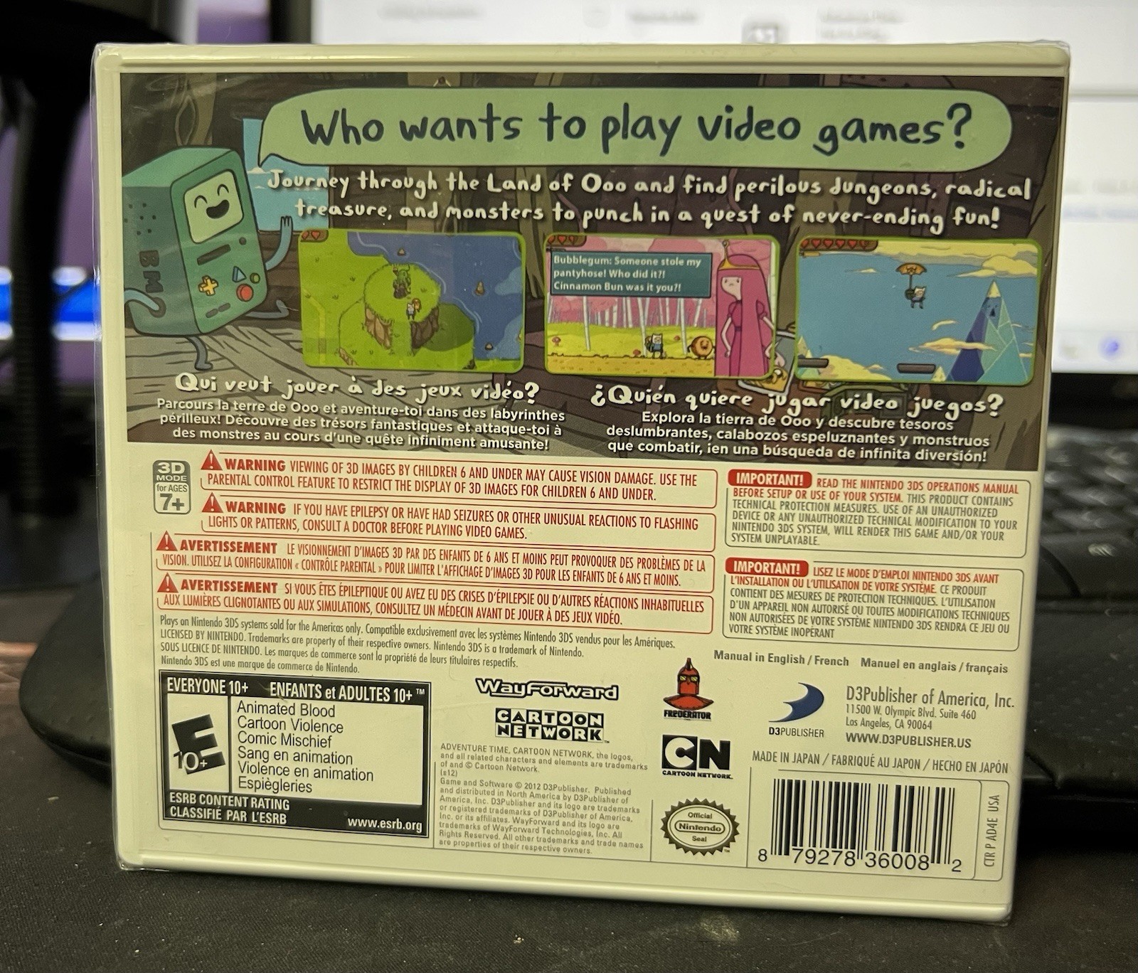 Adventure Time – Hey Ice King – Nintendo 3DS (FACTORY SEALED)