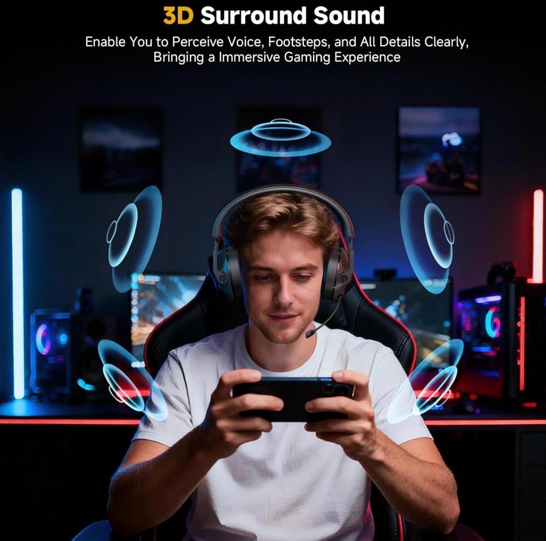 SENZER SG600 Wireless Gaming Headset Bluetooth Only No USB Dongle Included