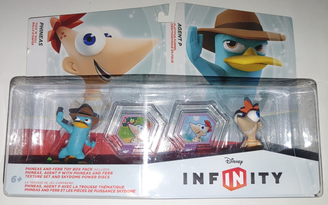 Disney Infinity Phineas And Ferb 2-Pack with Phineas & Agent P New