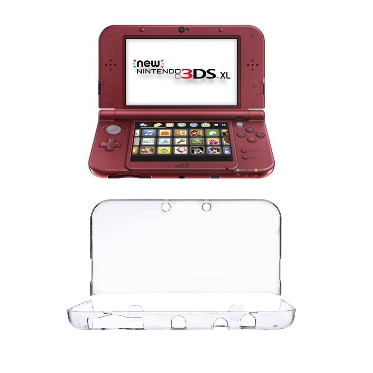 New 3DS XL Case – Ultra Clear Crystal Transparent Hard Shell Protective Case …
