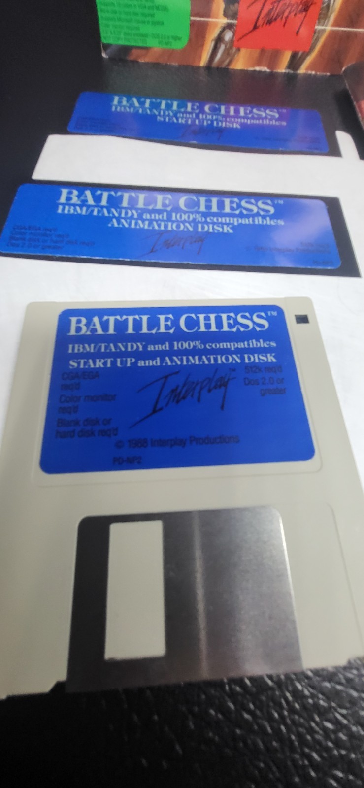Battle Chess By Interplay Big Box PC Game 1990 IBM Tandy Windows Floppy Disk 3.0