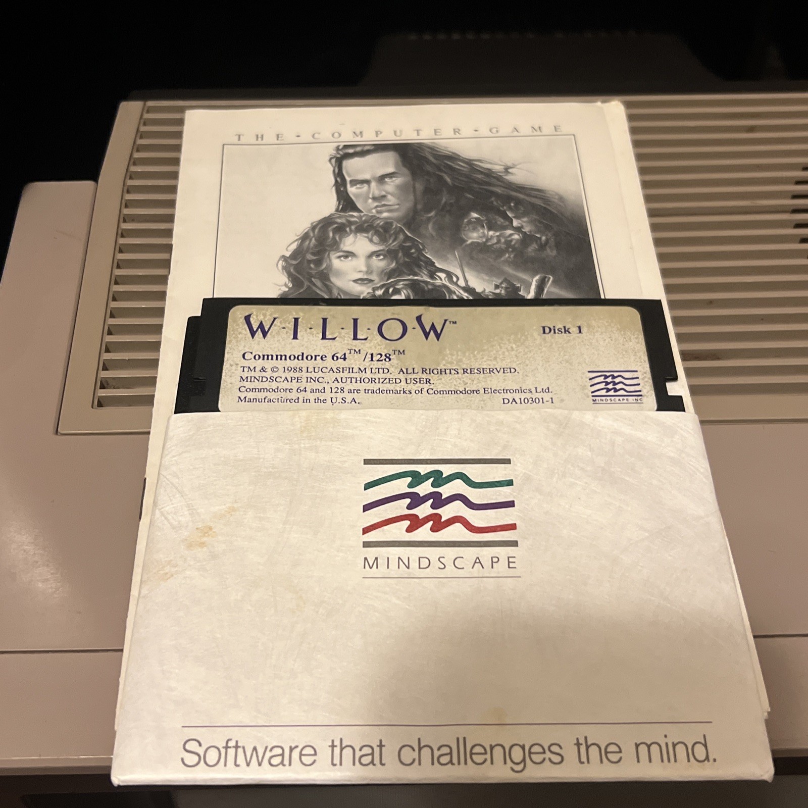 1988 WILLOW Mindscape Commodore 64/128 PC RARE UNTESTED