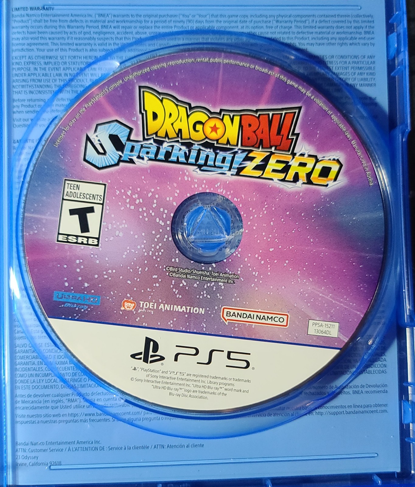 Dragon Ball Sparking! Zero PS5 PlayStation 5