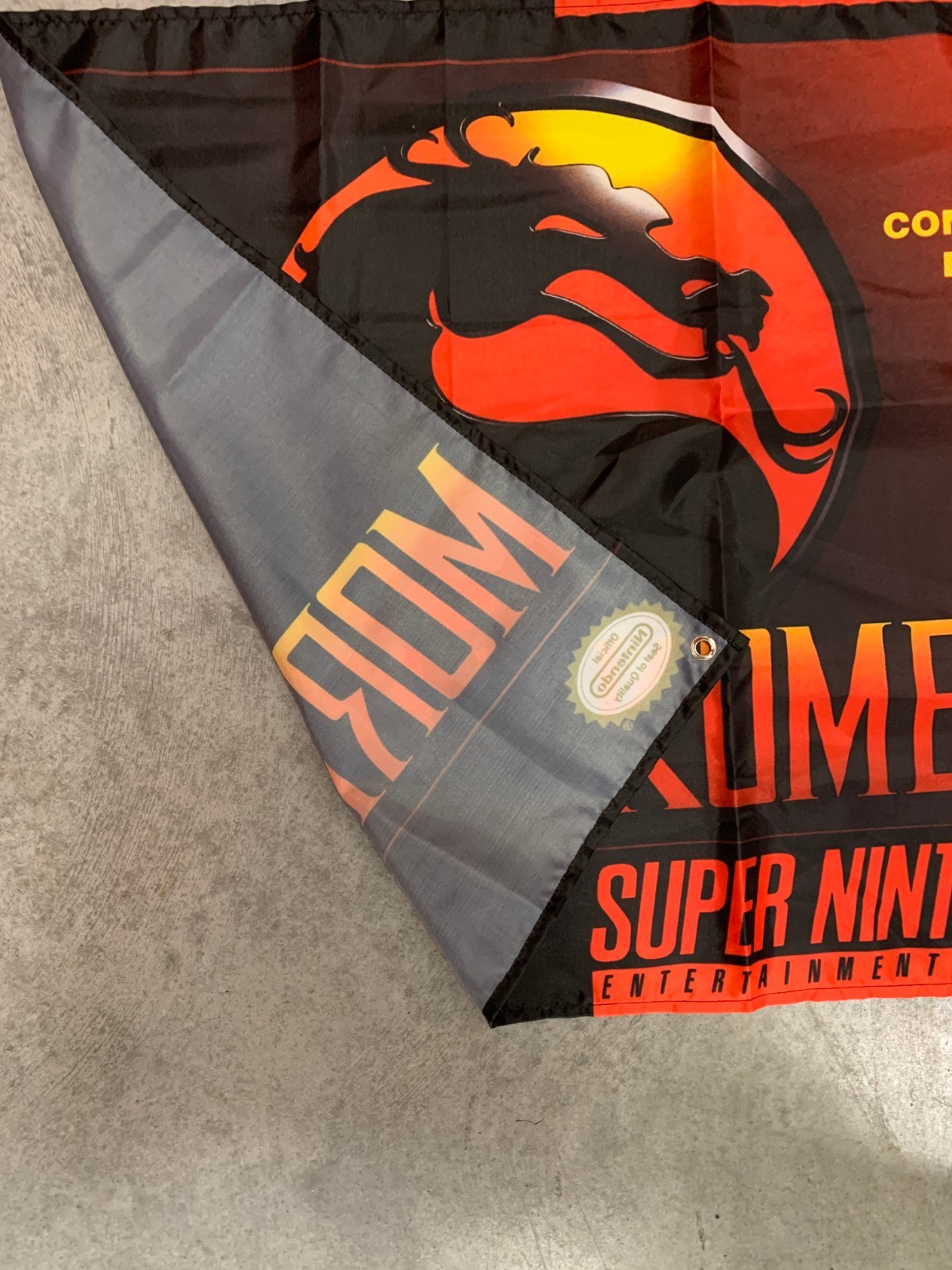 Mortal Kombat Custom Wall Flag Tapestry 2 x 3 Ft SNES