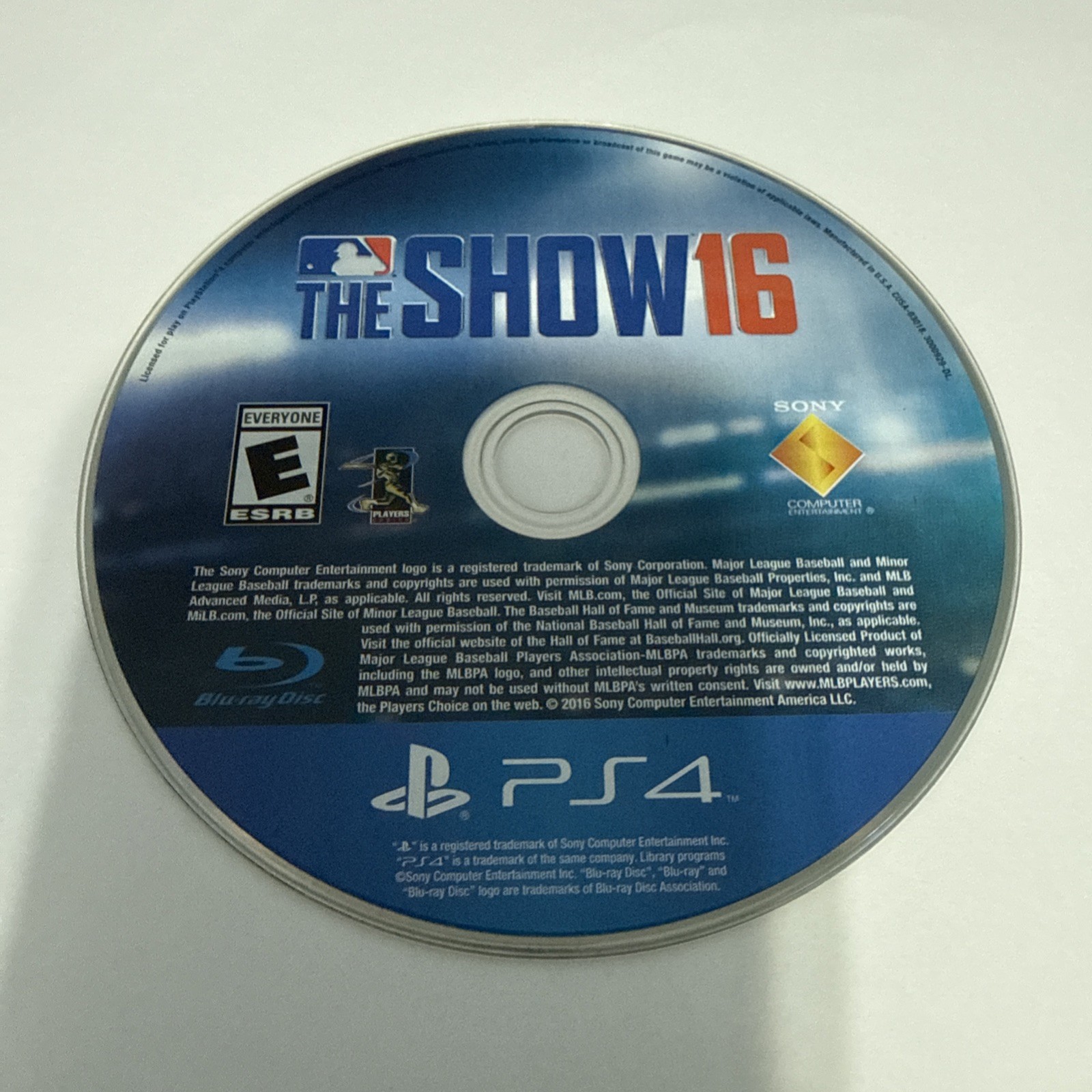 EA Sports Playstation 4 MLB The Show 16 Cd And Box*Untested*