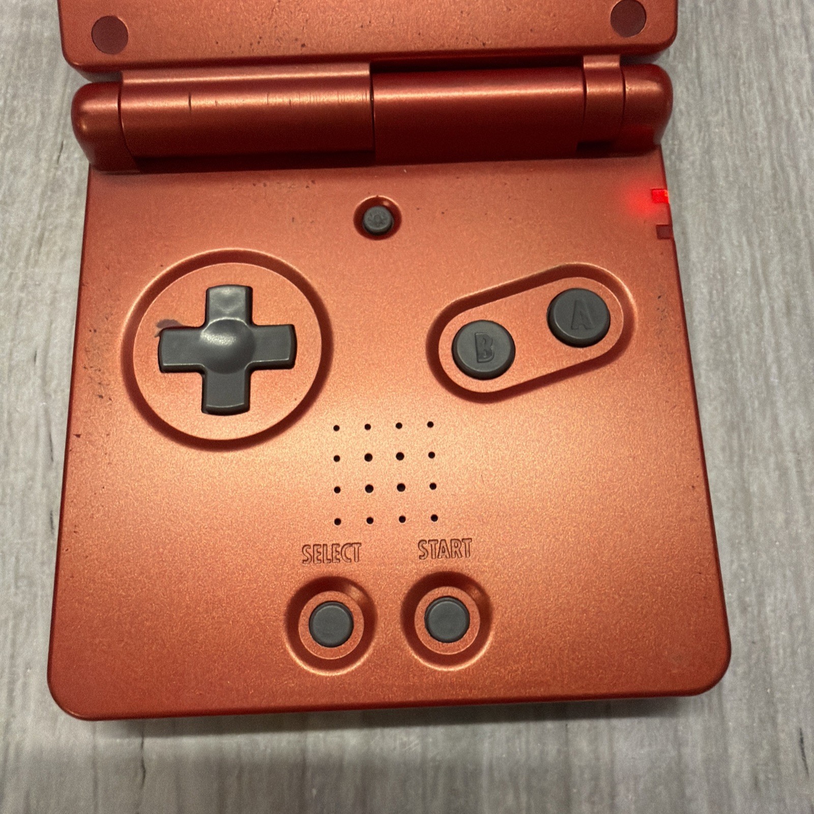Nintendo Gameboy Advance SP Handheld Flame Red And GT Championship Racing Game