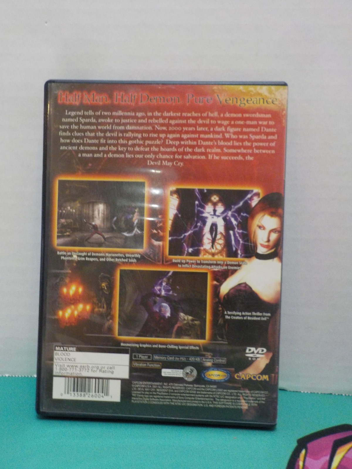 N A1001 Devil May Cry 1 & 2 (Sony PlayStation 2, PS2) CIB