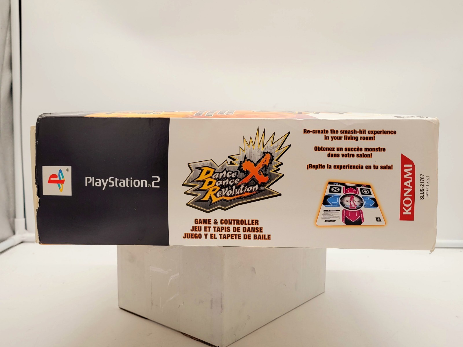 Dance Dance Revolution X PS2 CIB Dance Pad Controller + Box COMPLETE Konami