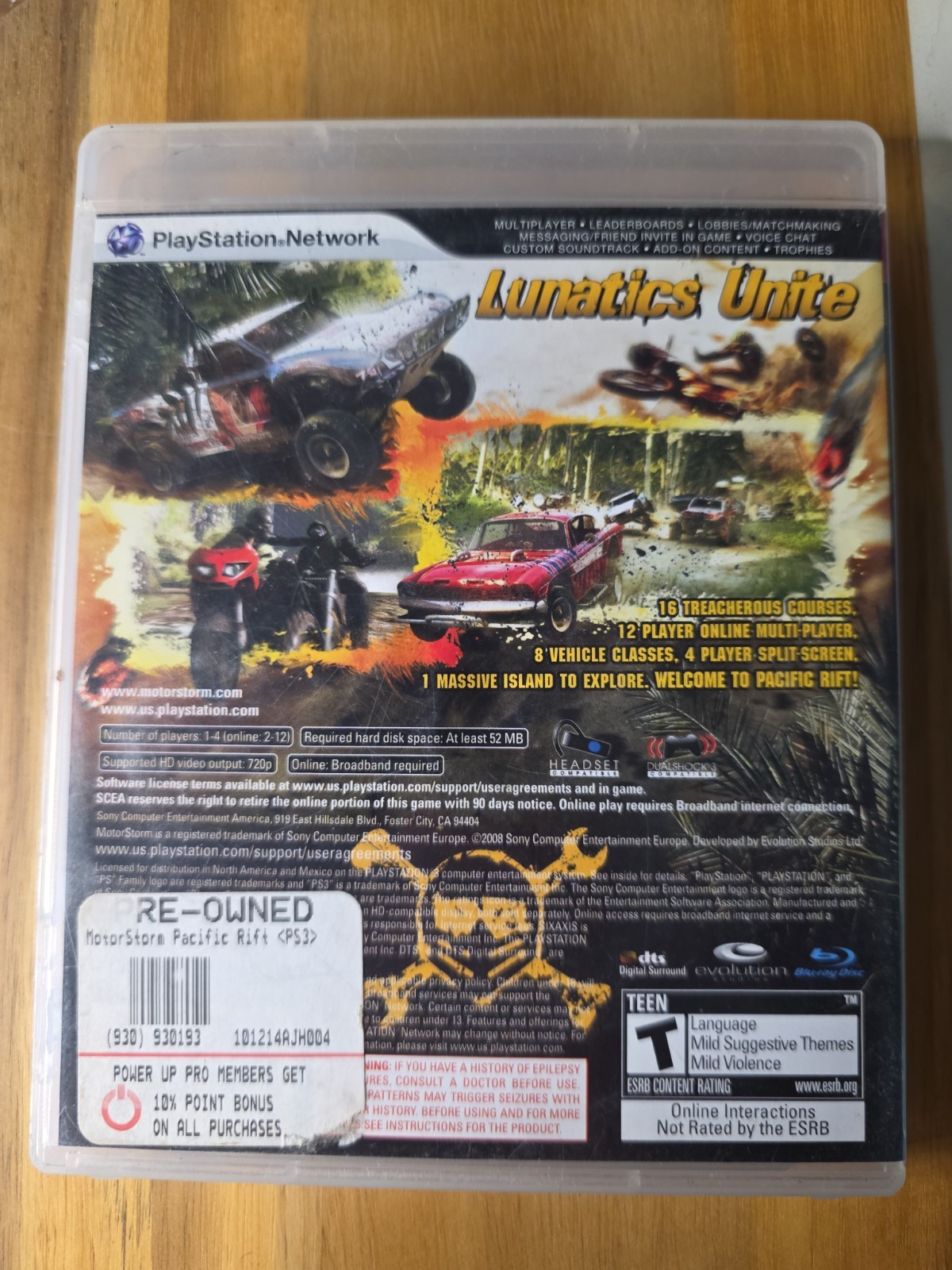 Playstation 3 MotorStorm: Pacific Rift
