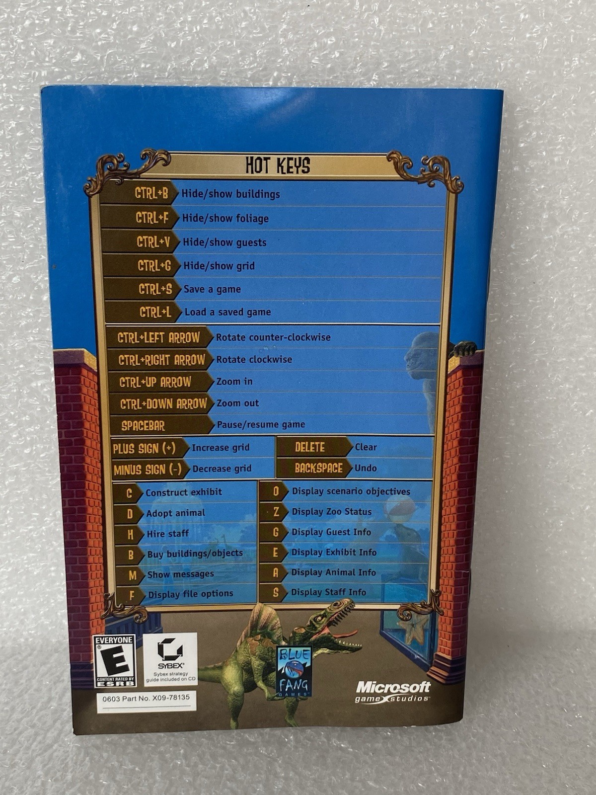 Zoo Tycoon Complete Collection PC- MANUAL ONLY No Game