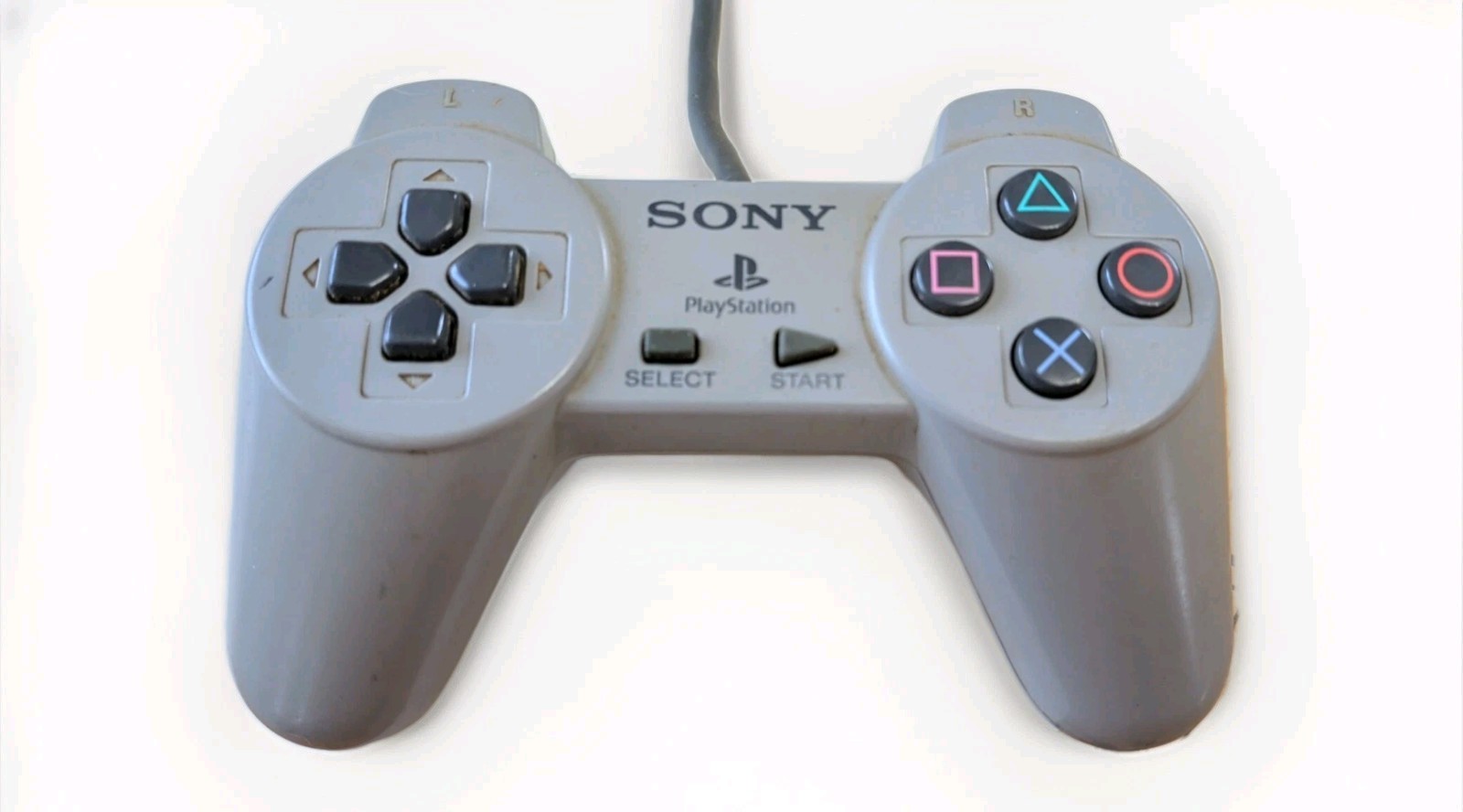Sony PlayStation 1 Light Gray Controllers (x2) – Untested